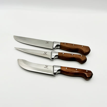 Set of Three Butcher Ceviz Kok