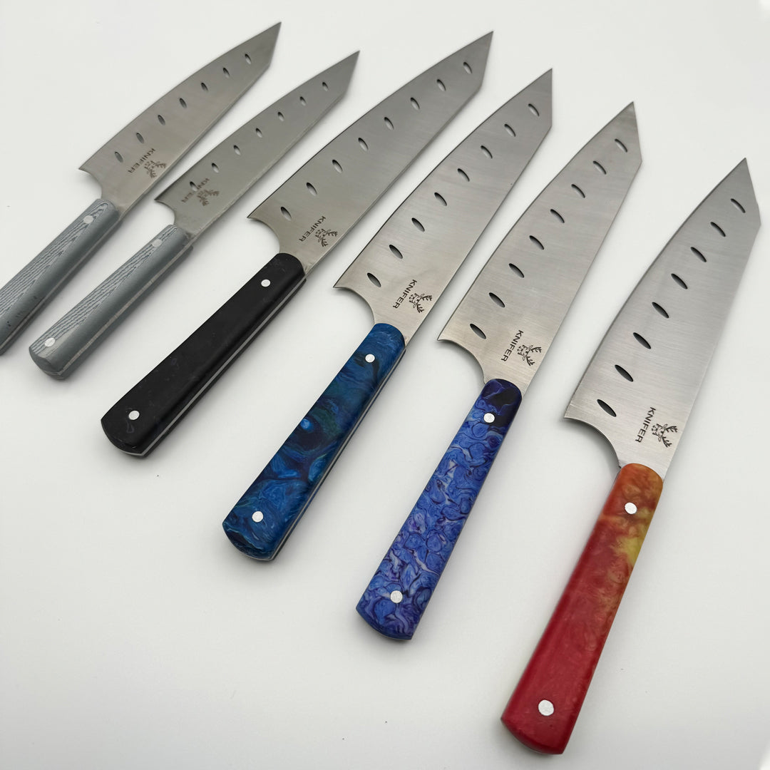 Mongolian Epoxy Chef Knife (Set Of Two)