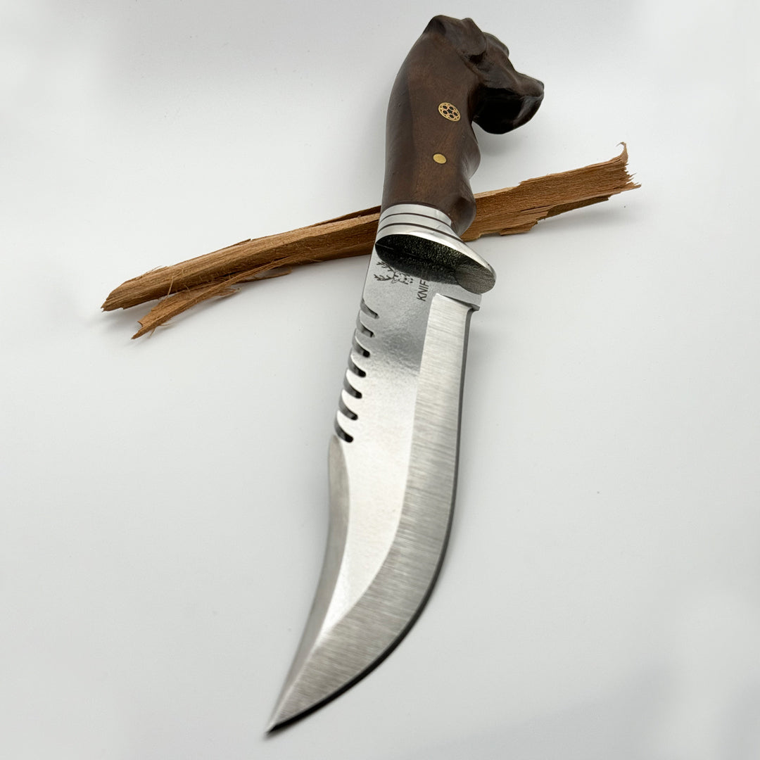 Animal Head Hunting Knife