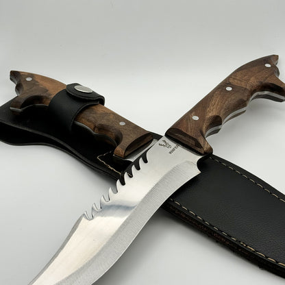 Wolf Head Hunting Knife