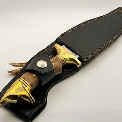 Wolf Head Hunting Knife