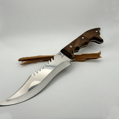 Wolf Head Hunting Knife