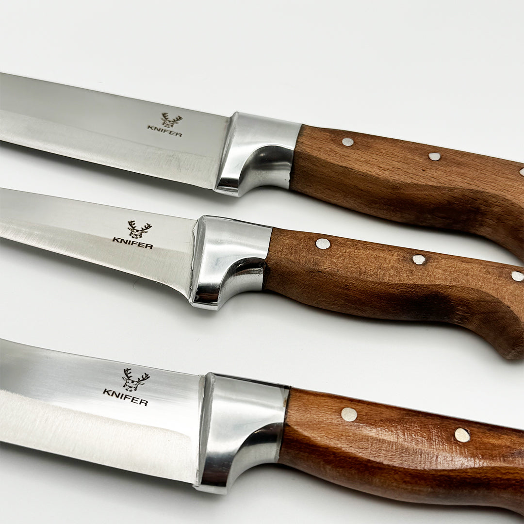 Set of Three Butcher Ceviz Kok