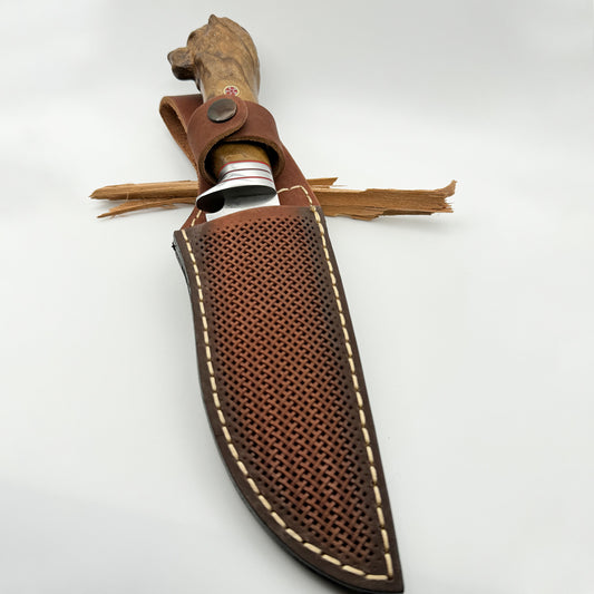 Animal Head Hunting Knife